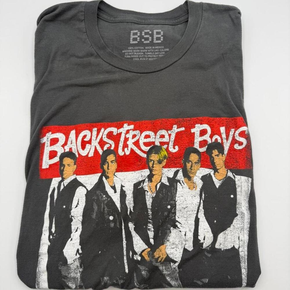 Backstreet Boys gray cotton t-shirt size XL. Fits more like a large
